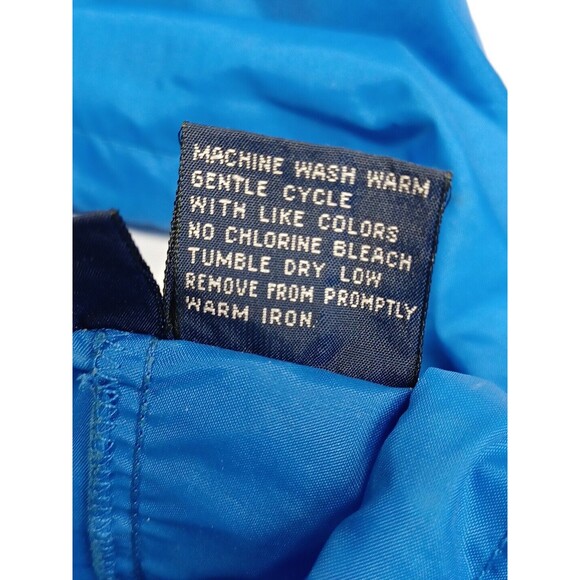 VIP Mens Pullover Navyblue Windbreaker Raincoat Nylon Jacket Pockets Sz XL - Picture 10 of 10